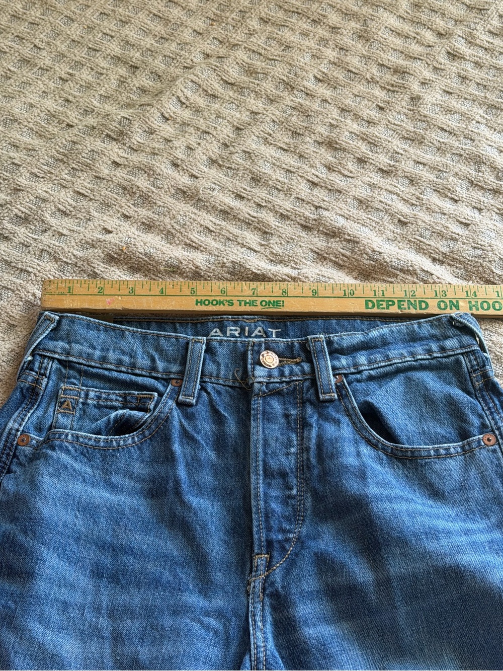 Ariat tomboy wide leg ultra high rise button fly jeans - Picture 5 of 13